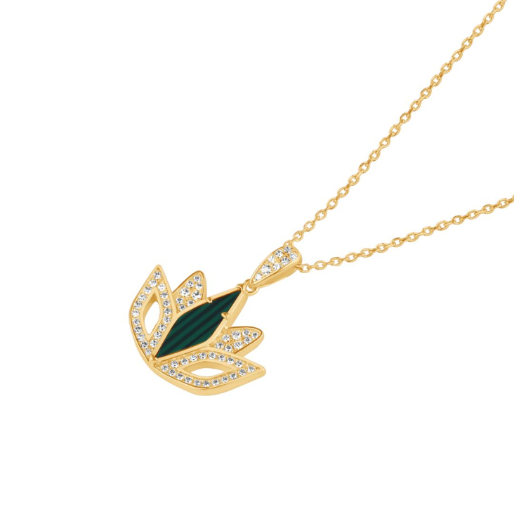 Pendentif Tulipe Excellence Plaqué Or 18K 3Mic & MLK 2