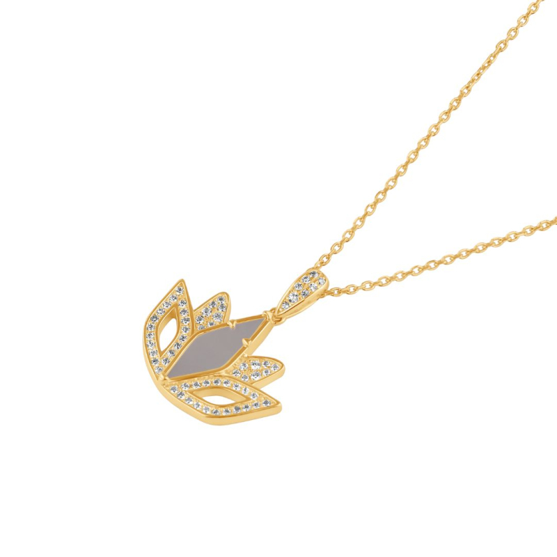 Pendentif Tulipe Excellence Plaqué Or... Pendentif Tulipe Excellence Plaqué Or...