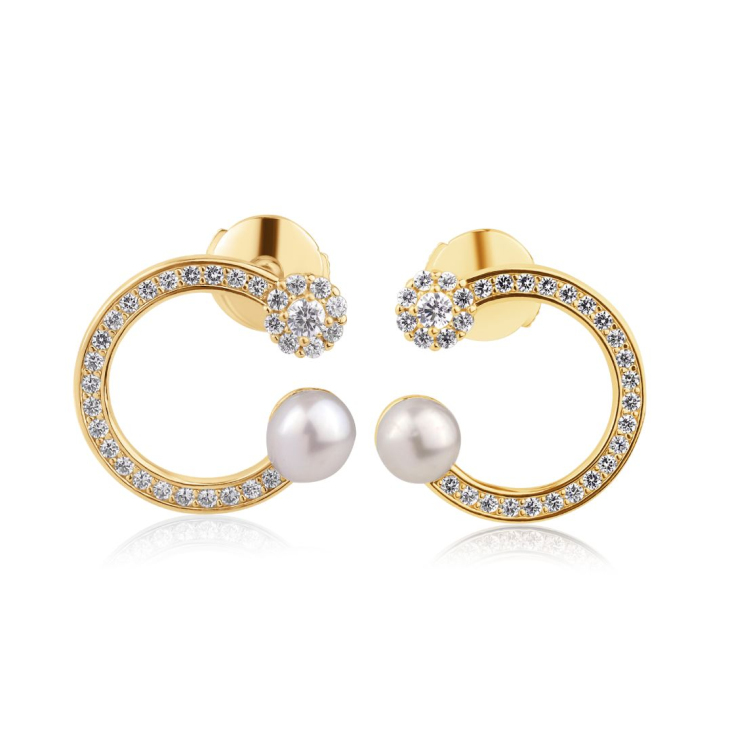 Boucles d'oreilles Excellence Plaqué Or 18K 3Mic & FWP