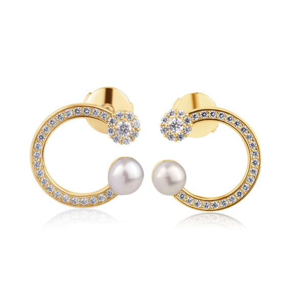 Boucles d'oreilles Excellence Plaqué Or 18K 3Mic & FWP
