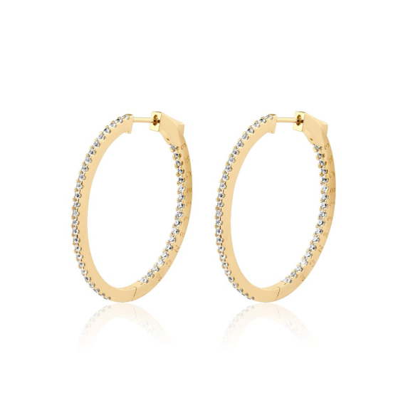 Créoles Excellence Plaqué Or 18K 3Mic