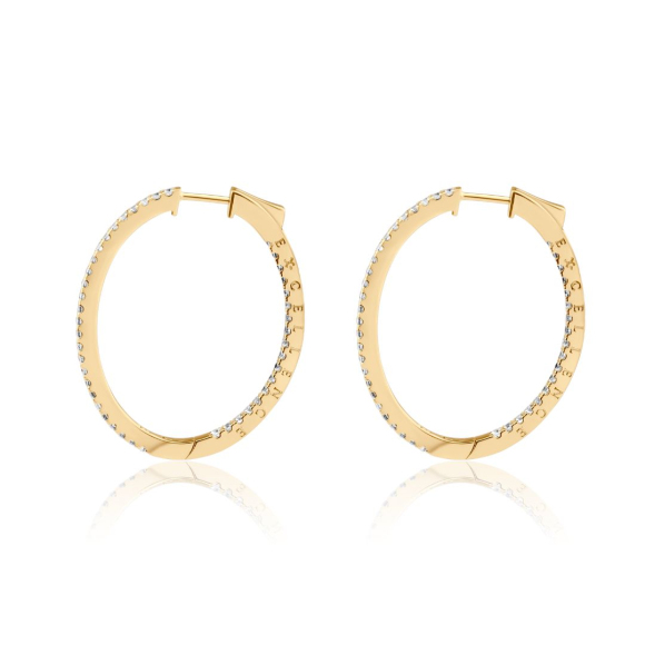 Créoles Excellence Plaqué Or 18K 3Mic