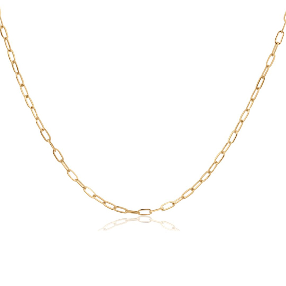 Chaîne forçat Excellence Plaqué Or 3Mic 18K