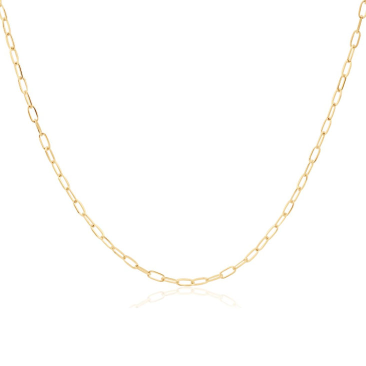 Chaîne forçat Excellence Plaqué Or 3Mic 18K