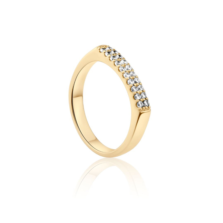 Bague Excellence Plaqué Or 18K 3Mic 2