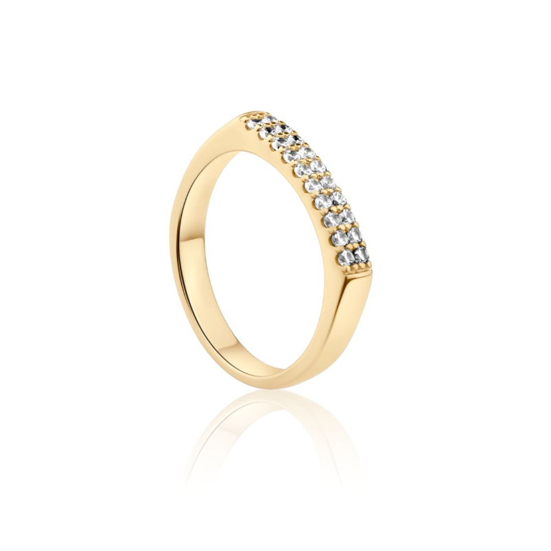 Bague Excellence Plaqué Or 18K 3Mic Bague Excellence Plaqué Or 18K 3Mic