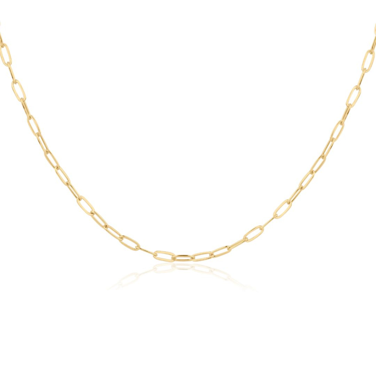 Chaîne forçat Excellence Plaqué Or 3Mic 18K