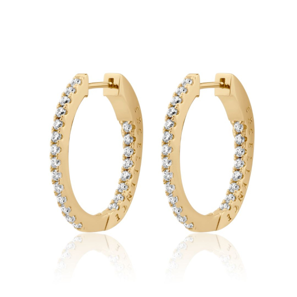 Créoles Excellence Plaqué Or 18K 3Mic