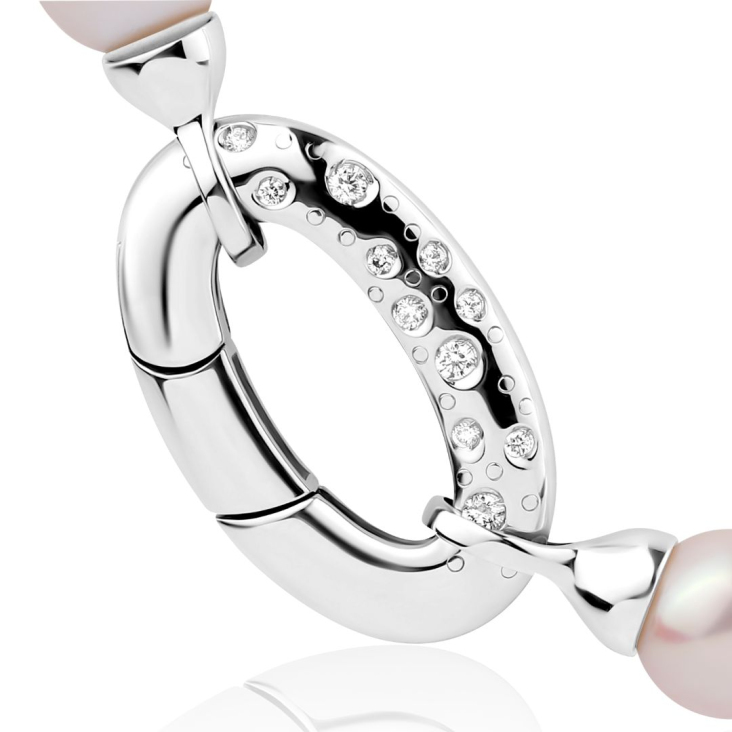 Fermoir Excellence Or gris 750/1000 & Diamants