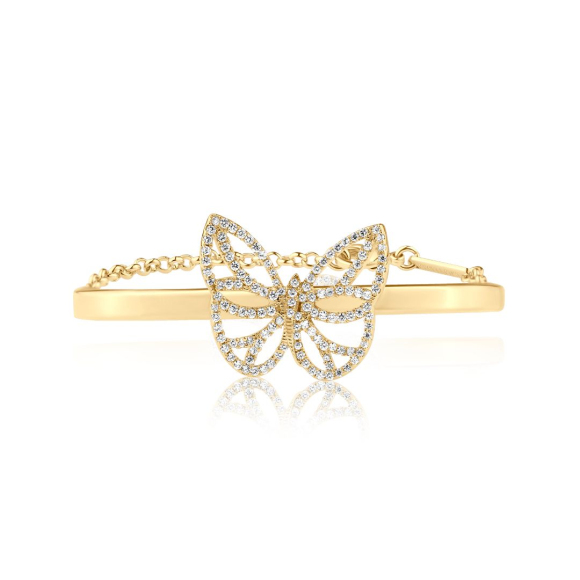 Bracelet jonc papillon