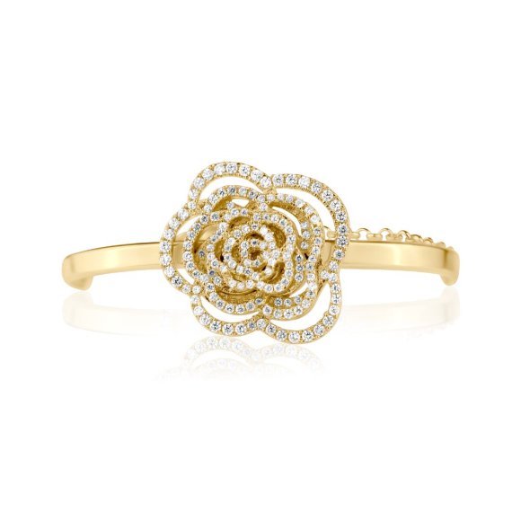 Bracelet jonc camélia