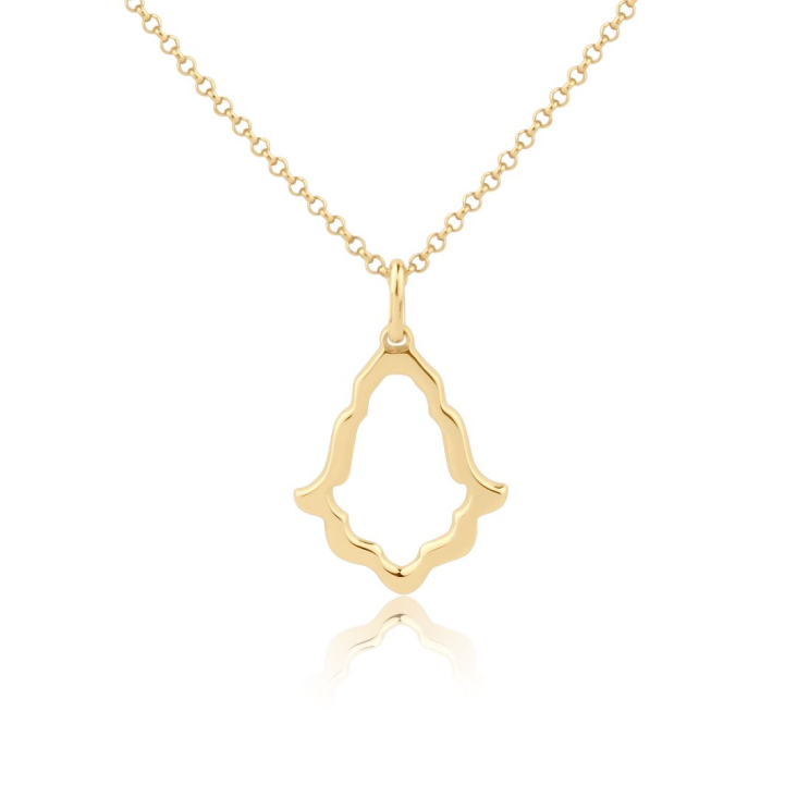 Pendentif khmissa Excellence Plaqué Or 18k 3Mic