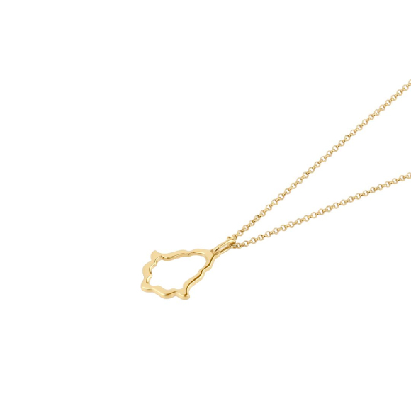 Pendentif khmissa Excellence Plaqué Or 18k 3Mic