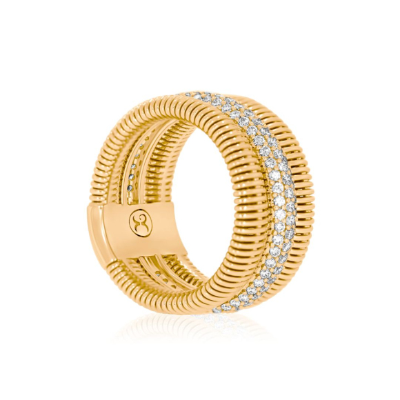 Bague Excellence Or jaune 750/1000 & Diamants