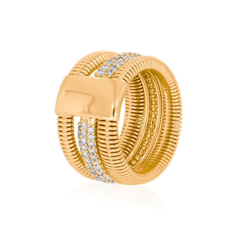 Bague Excellence Or jaune 750/1000 &...