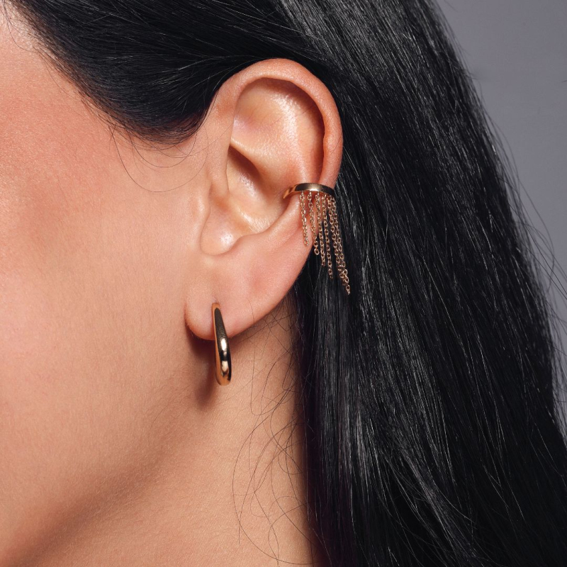 Créoles Excellence Plaqué Or 18K 3Mic