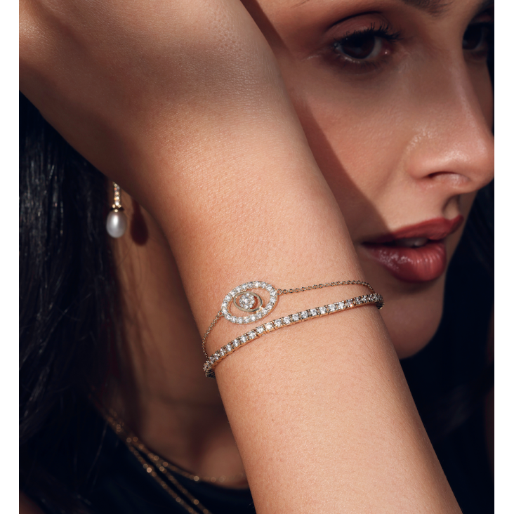 Gourmette marguerite Excellence Plaqué Or 18K 3Mic 2