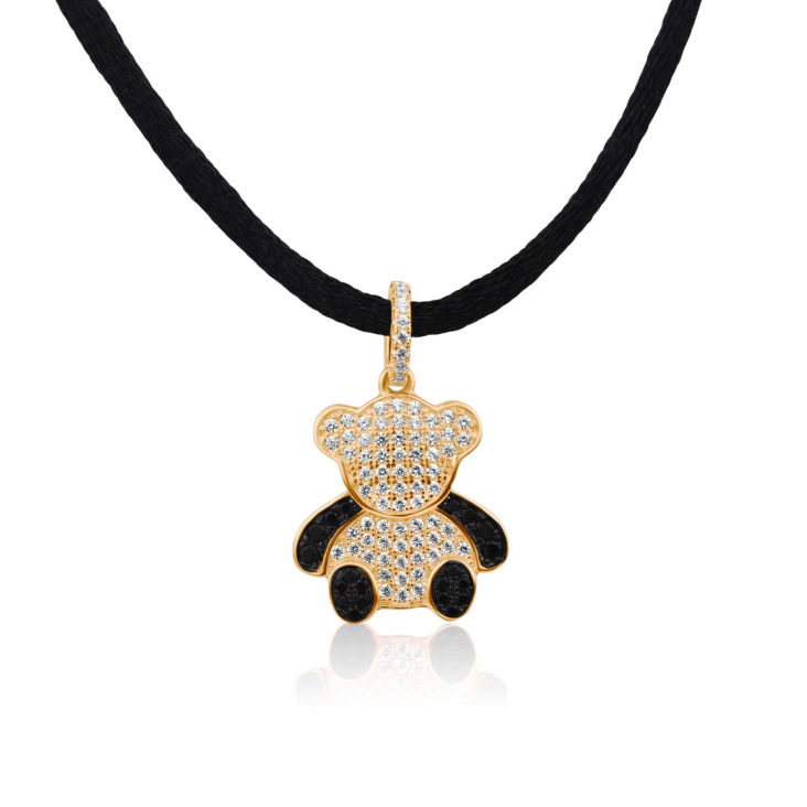 Pendentif nounours Excellence Plaqué Or 18K 3Mic