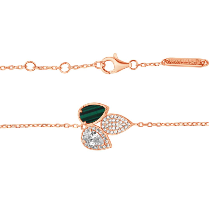 Gourmette Tulipe Excellence Argent 925 R.Gold & MLK 2