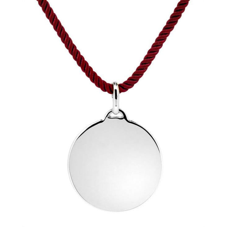 PENDENTIF PLAQUE ARGENT 925 RH