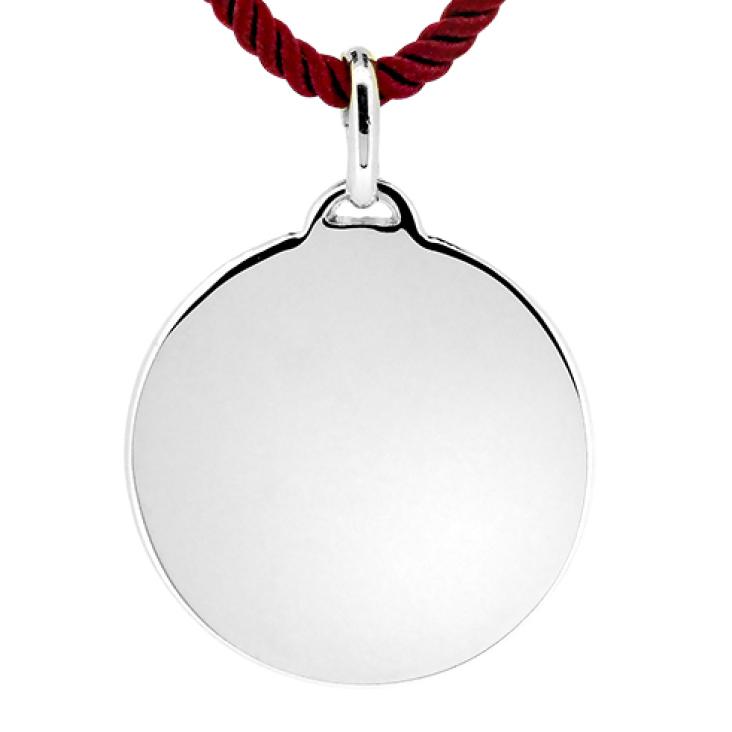 PENDENTIF PLAQUE ARGENT 925 RH
