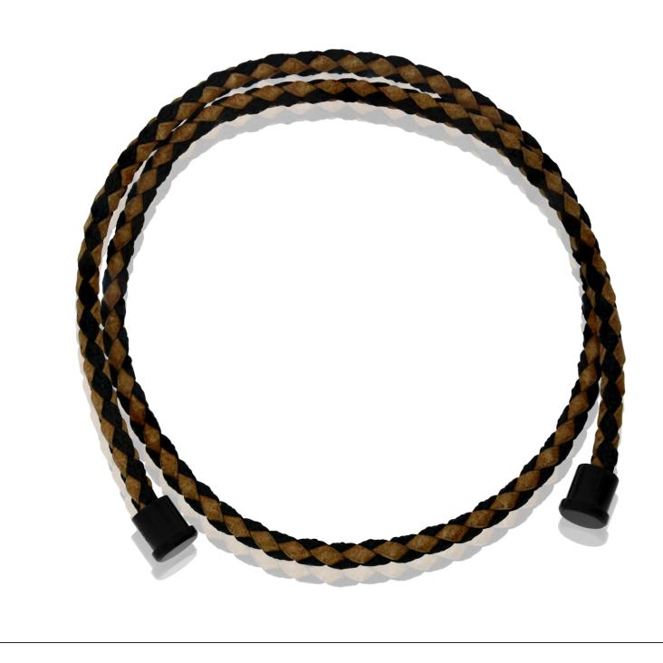 Cuir marron C 3mm DB Excellence Caméléon Acier 316L W