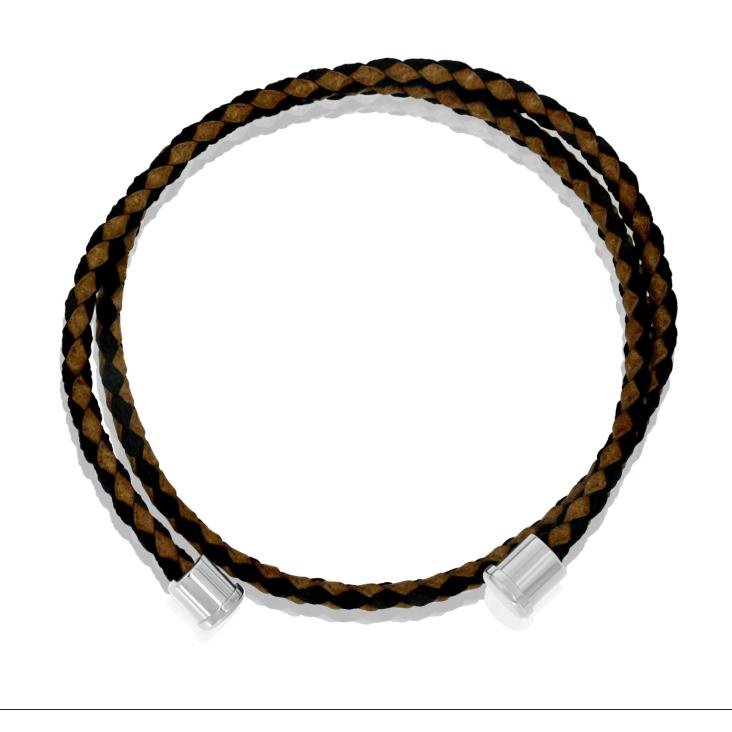 Cuir marron F 3mm DB Excellence Caméléon Acier 316L W