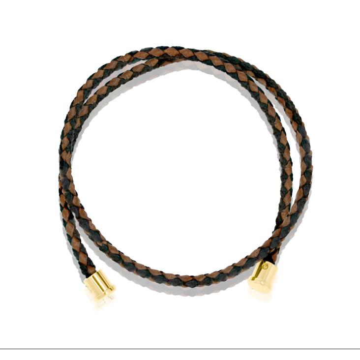 Cuir marron F 3mm DB Excellence Caméléon Acier 316L W