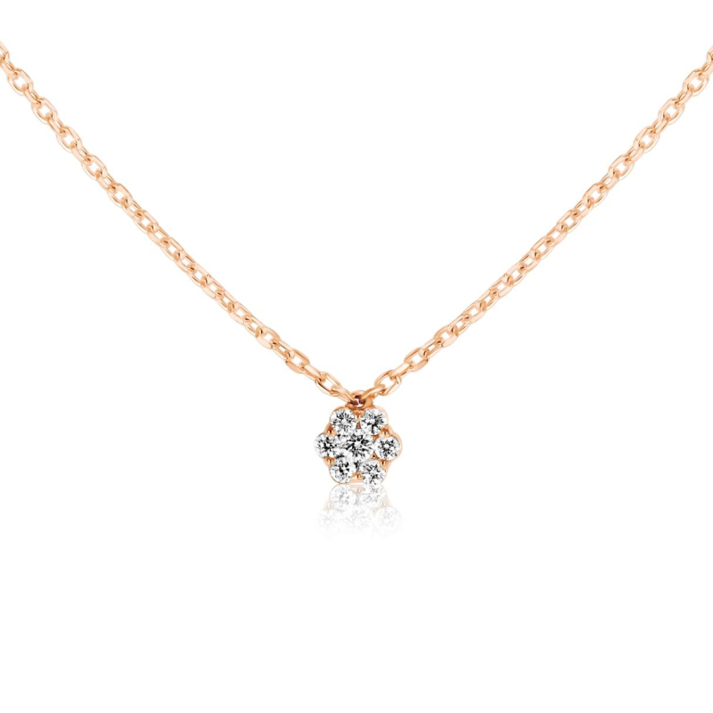 Collier marguerite Excellence Or rose... Collier marguerite Excellence Or rose...