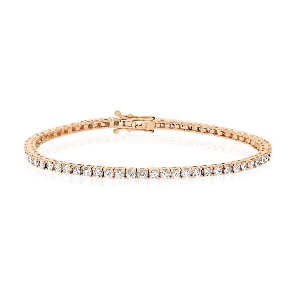 Rivière Excellence Or rose 750/1000 & Diamants