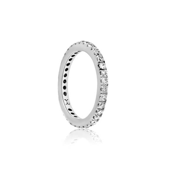 Alliance complète Excellence Or gris 750/1000 & Diamants