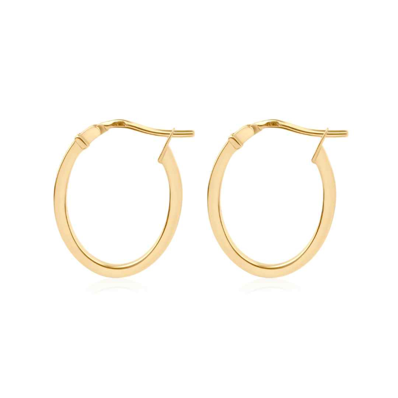 Créoles ovales Excellence en Or jaune... Créoles ovales Excellence en Or jaune...