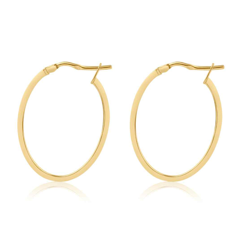 Créoles ovales Excellence en Or jaune... Créoles ovales Excellence en Or jaune...