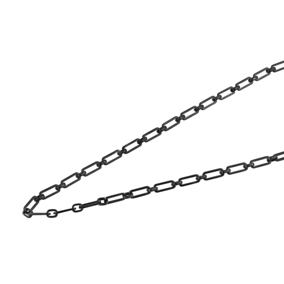 Collier maille Forçat large Acier 316L gris profond