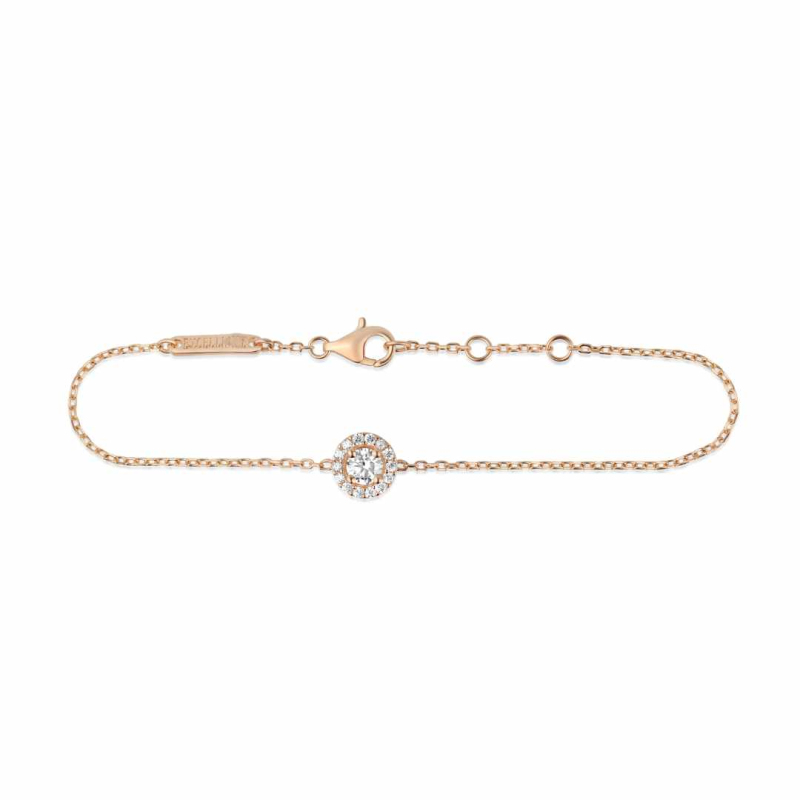 Gourmette marguerite Excellence Argent 925 R.Gold