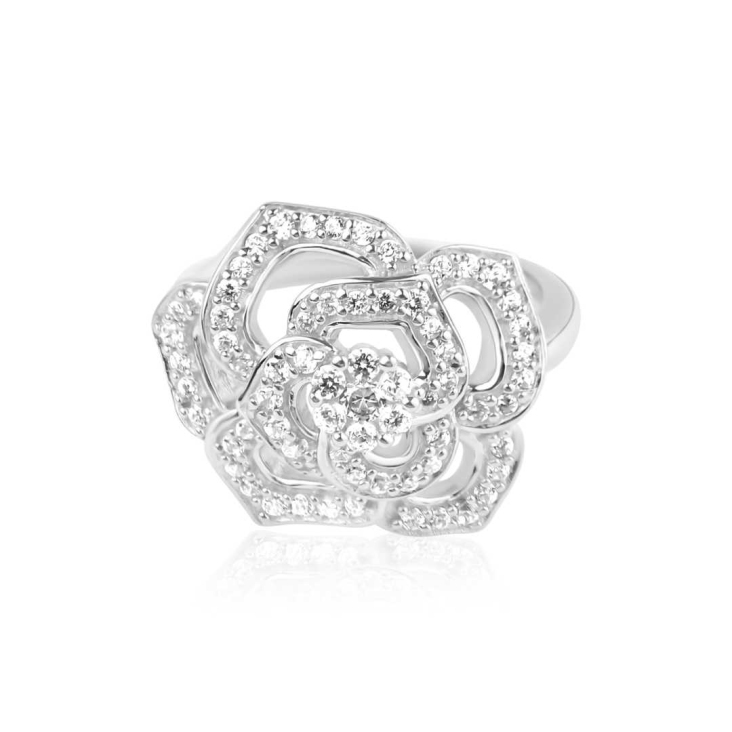 Bague Flower Excellence Excellence Argent 925 Rh