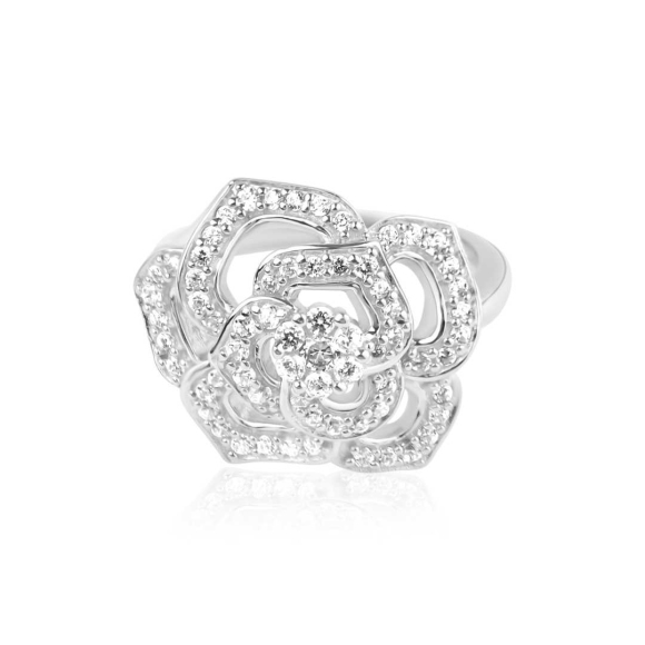 Bague Flower Excellence Excellence Argent 925 Rh