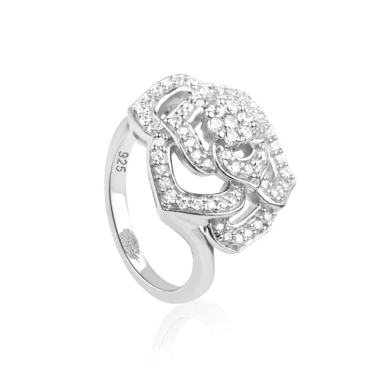 Bague Flower Excellence Excellence Argent 925 Rh 2