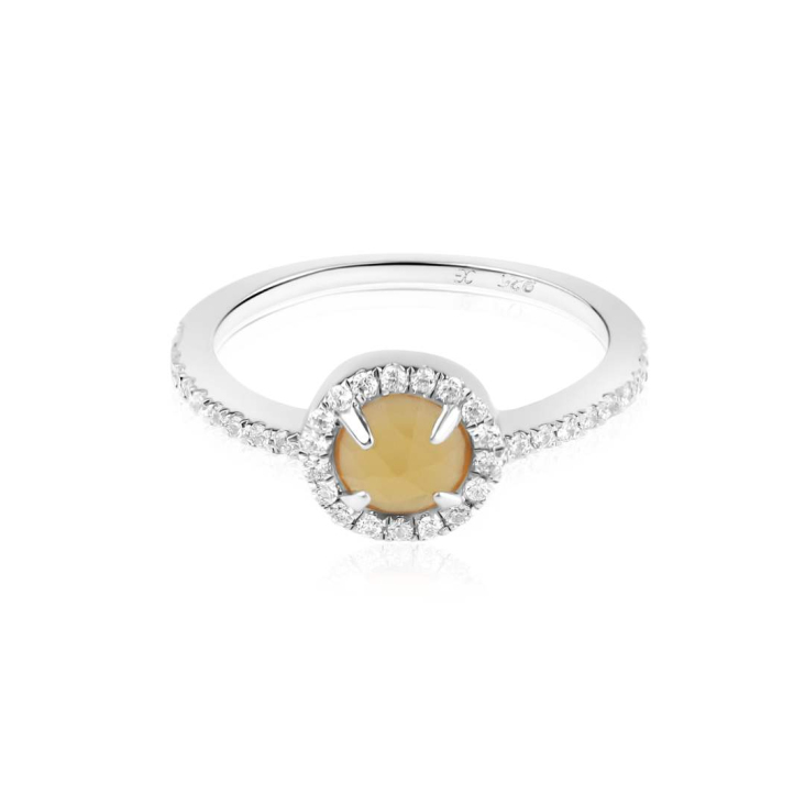 Margueritte Excellence Argent 925 Rh & CT