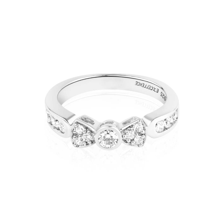Bague Nœud Excellence Argent 925 Rh
