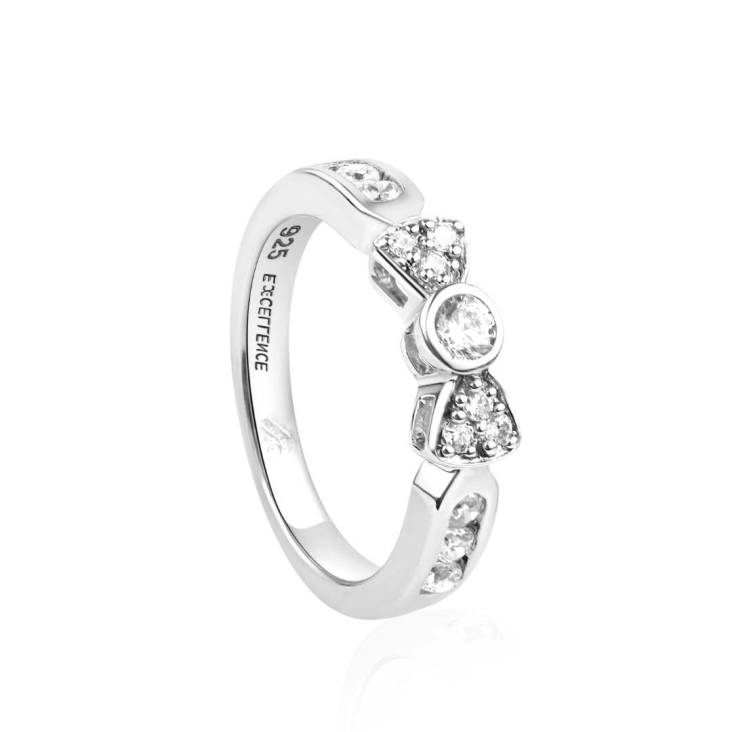 Bague Nœud Excellence Argent 925 Rh 2