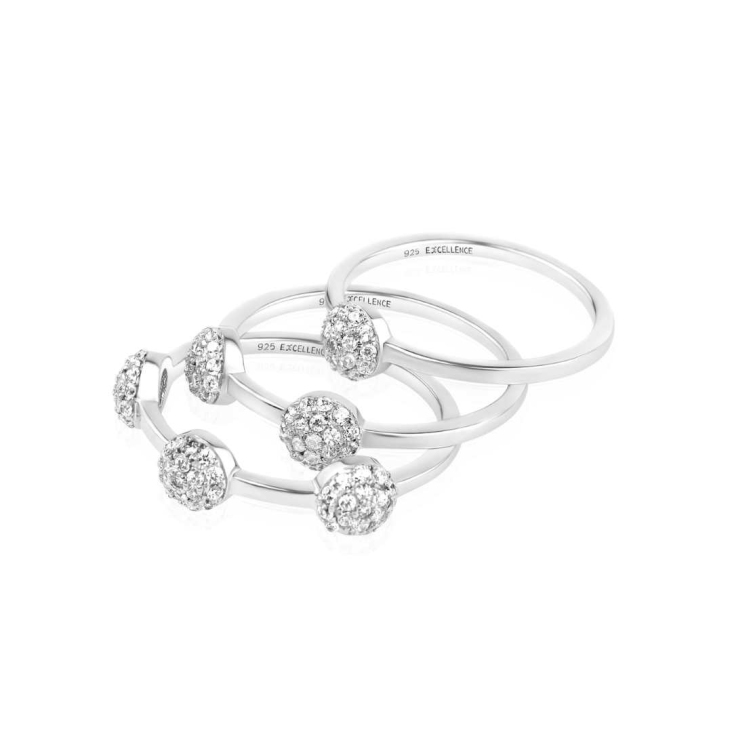 Bague Trio Excellence Argent 925 Rh