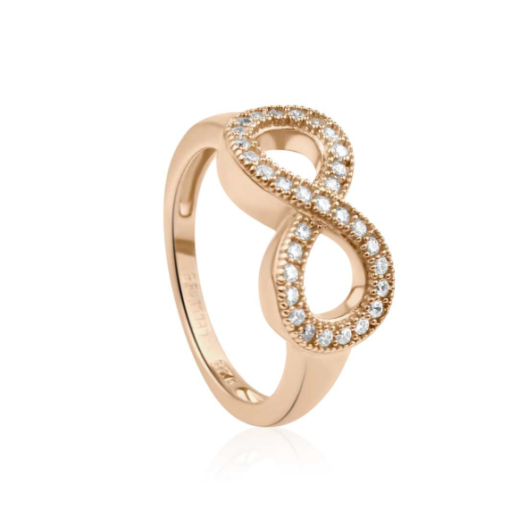 Bague infini Excellence Argent R.Gold