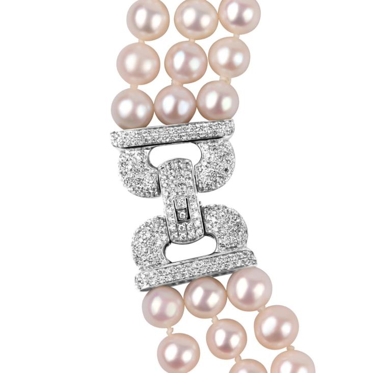 Fermoir Excellence Or gris 750/1000 & Diamants