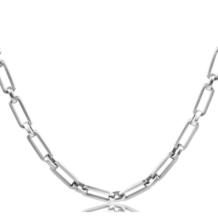 Collier Forçat large Acier 316L gris profond