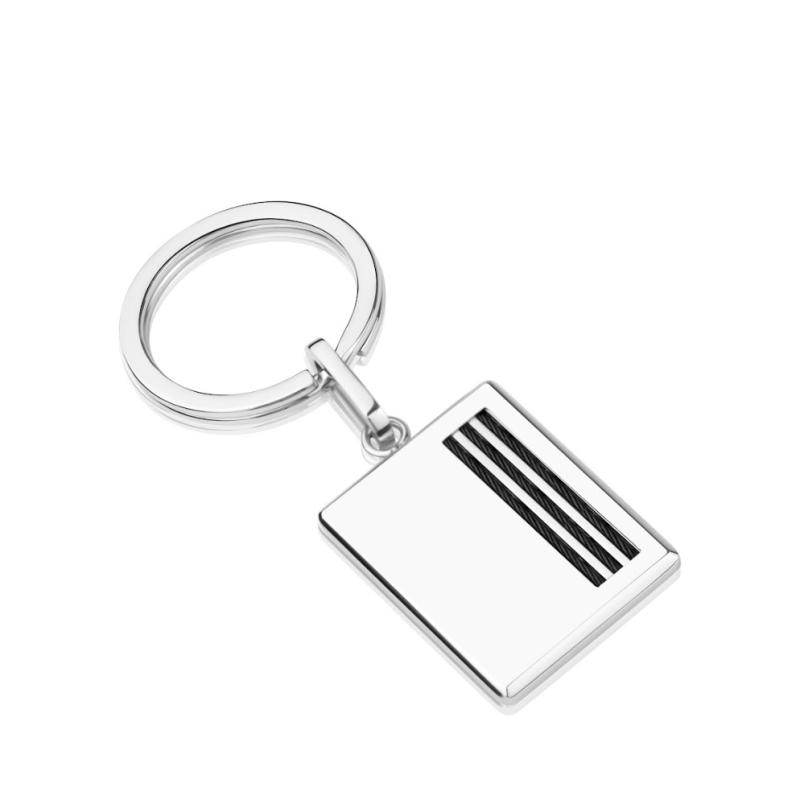 Porte-clés Excellence Acier 316l & Or 18K