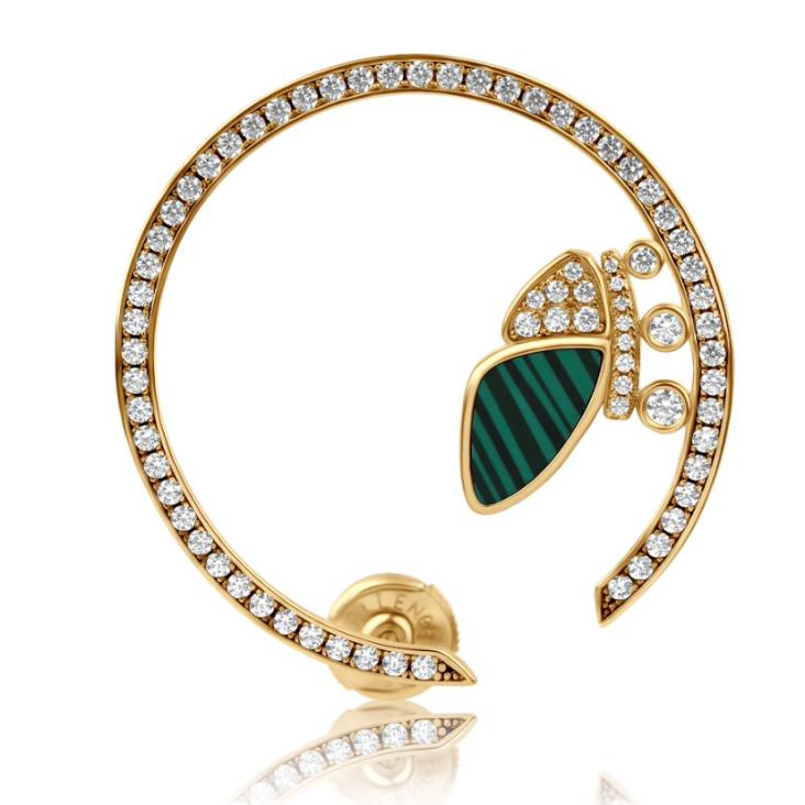 Créole Papillon Excellence Plaqué Or 18K 3Mic & MLK