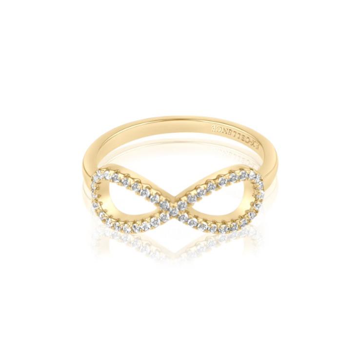Bague Infini Excellence Plaqué Or 18K 3Mic