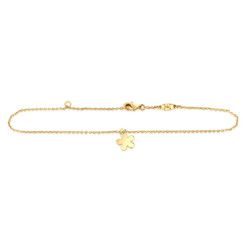 Chaine de Cheville Margueritte Excellence Plaqué Or 18K 3Mic