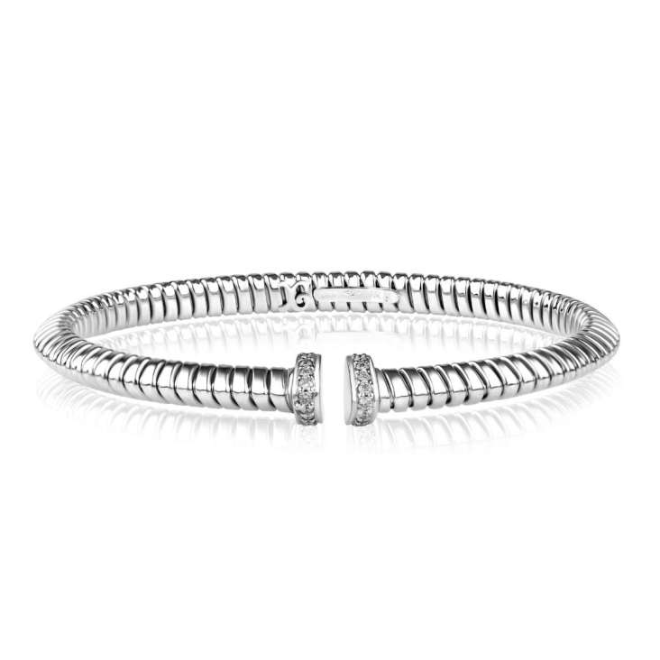 Bracelet Excellence Or gris 750/1000 & Diamants